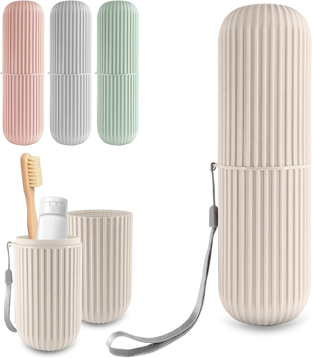 Portable Toothbrush & Toothpaste Holder Case | Travel Storage Box with Cup Function - Image 6