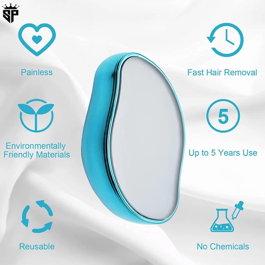 Portable Magic Hair Remover for Arms, Legs & Back | Crystal Hair Eraser for Painless Hair Removal - Image 2