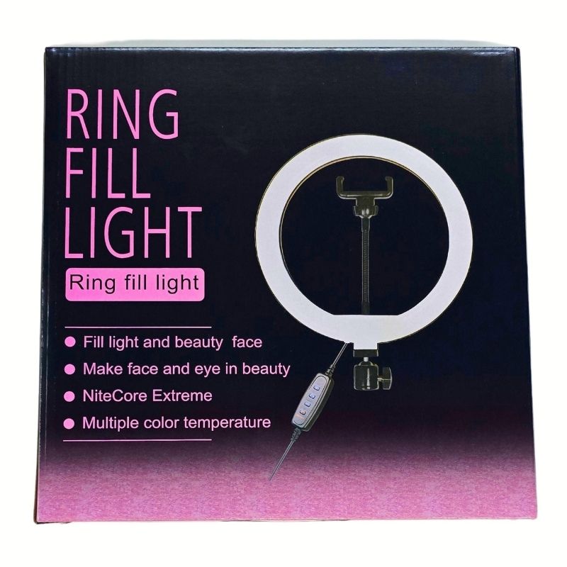 10-Inch LED Ring Light Kit for Video Making & Photography | Adjustable Brightness & Color Temperature - Image 2