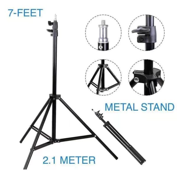 7 Ft Ring Light Stand for Photography & Video | Professional Grade Adjustable Stand - Image 4