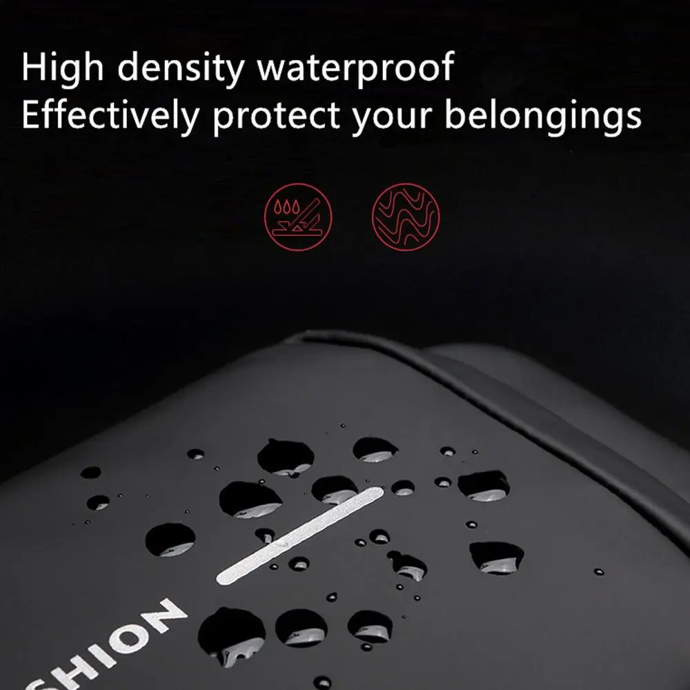 Black Multifunction Anti-Theft USB Charging Crossbody Shoulder Bag | Stylish, Secure & Travel-Ready - Image 2