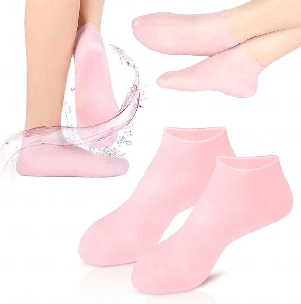 Silicone Jelly Socks | Box Packed | Ultra-Moisturizing Gel Foot Care Protector - Image 2