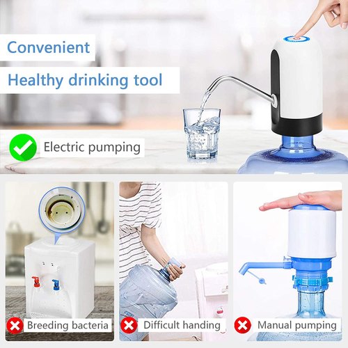 Portable Electric Automatic Water Pump & Dispenser | USB Rechargeable, Hygienic, Easy-to-Use - Image 3