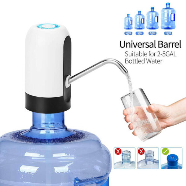 Portable Electric Automatic Water Pump & Dispenser | USB Rechargeable, Hygienic, Easy-to-Use - Image 8