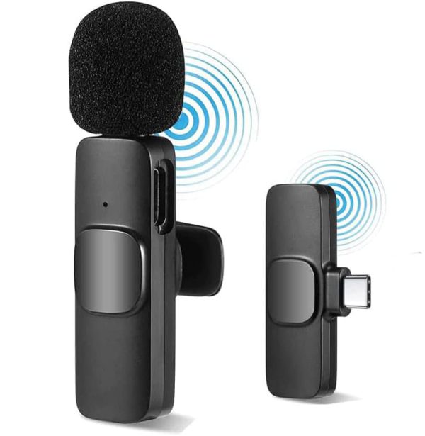 K8 Type-C Wireless Lavalier Microphone | Portable Noise-Cancelling | Mic for Android, Vlogging & Live Streaming - Image 5