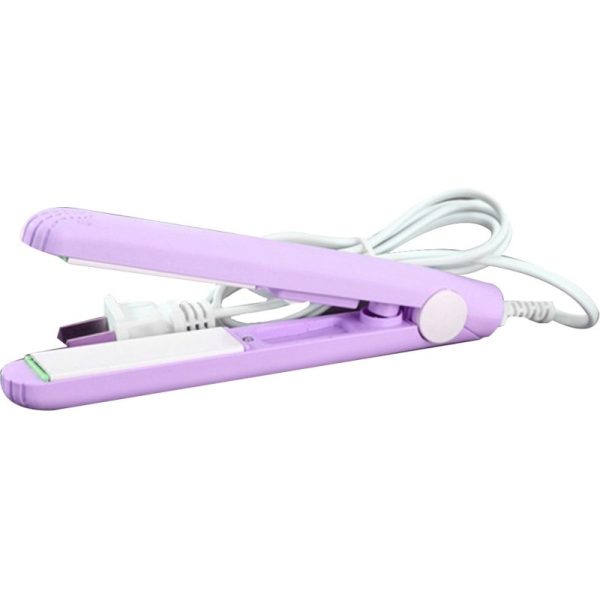 Mini Portable Ceramic Hair Straightener & Curler | Frizz-Free Smooth Hair | Random Color - Image 2