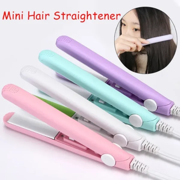Mini Portable Ceramic Hair Straightener & Curler | Frizz-Free Smooth Hair | Random Color - Image 10